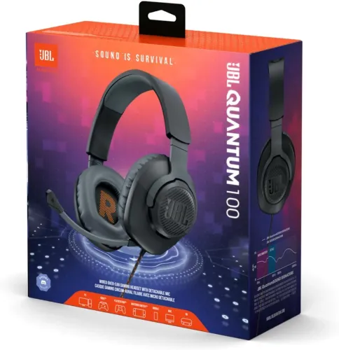 Headset Gamer JBL Quantum 100 - Imersão Sonora para Gamers