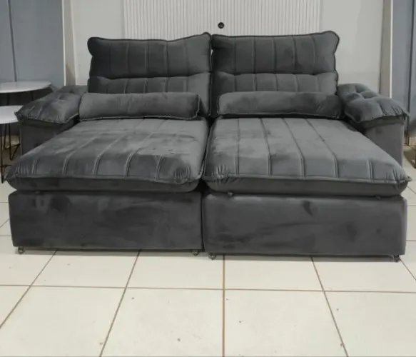 Sofá Retrátil e Reclinável Van Gogh 2,30m D33 Soft Novo varios modelos