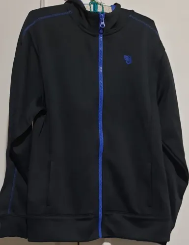 Casaco / hoodie infantil Oshkosh, 12 anos, preto e azul