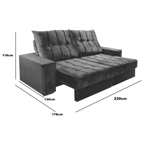 Sofá retrátil 2 lugares promoção