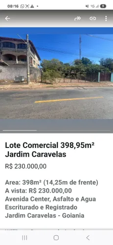 lote no setor jardim caravelas-Goiânia