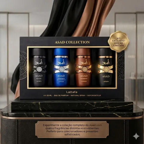 Kit perfumes em miniatura árabes Asad