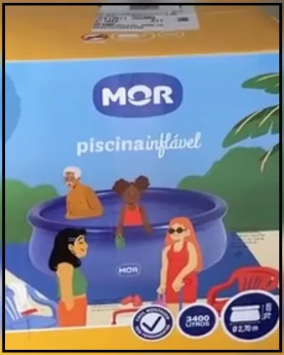 Piscina 3.400 litros inflavel sem furos vendendo pois é enorme