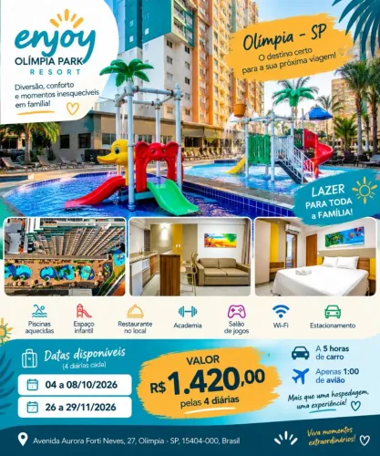 Diárias em Olímpia Park Resort 