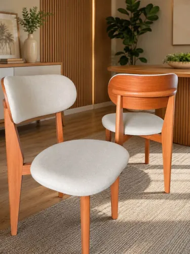 Cadeira Lívia encosto laminado