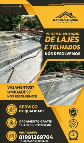 Aplicação de manta asfáltica 
