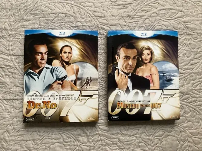 coleção 007 - os 2 primeiros filmes do sean connery (bluray com luva)