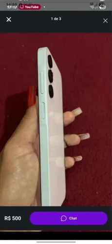 Celular A15 apenas com um trinco fio de cabelo aceito troca