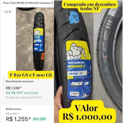 Pneu Michelin Anakee 3 90/90-21 BMW F800gs F850gs F900gs