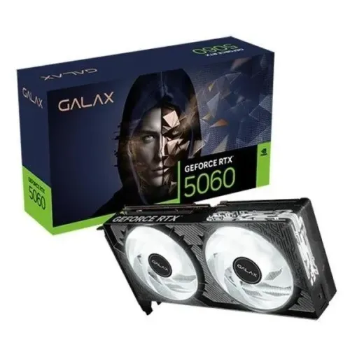PLACA DE VIDEO GALAX RTX 5060 1-CLOCK OC 8GB 128GB BITS GDDR7 G-SYNC NOVA LACRADA!