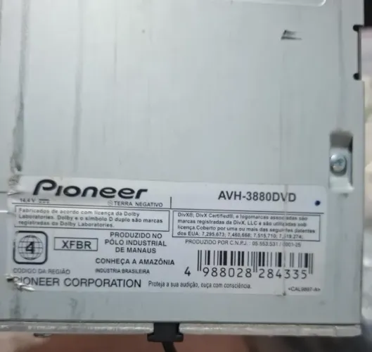 Rádio DVD pioneer