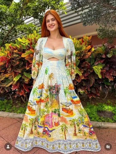 Vestido laise farm