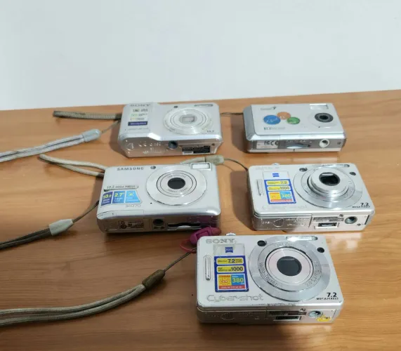 Lote com 5 câmeras fotograficas