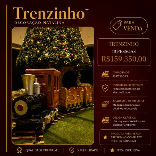 TRENZINHO NATALINO PARA VENDA