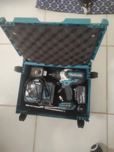 Chave Impacto Bateria 3/4 Dtw1001 2bat 3ah Biv Makita Azul-turquesa 18v (Usado)