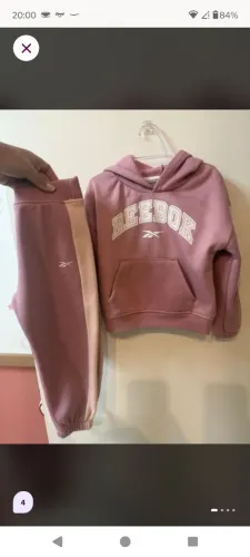 Conjunto moletom Reebok 4 anos