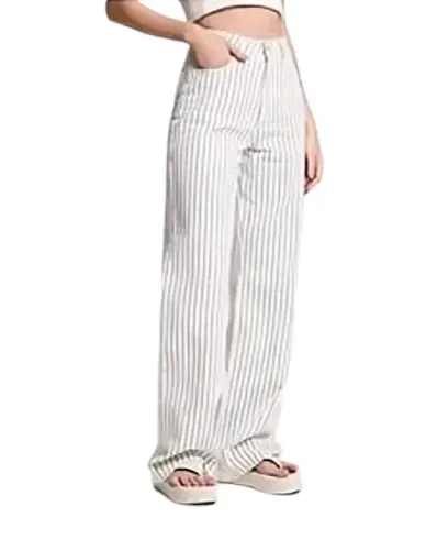 Calça listrada Renner 34