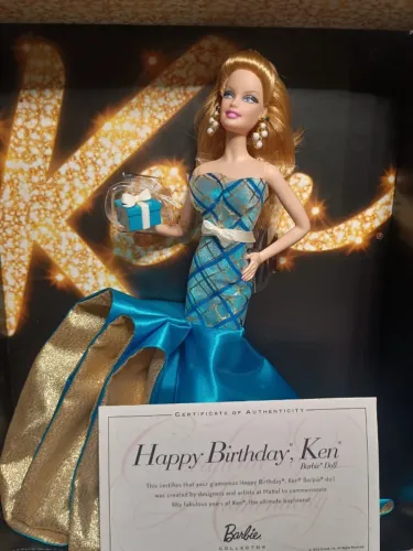 BARBIE COLLECTOR HAPPY BIRTHDAY KEN - NOVA NA CAIXA LACRADA