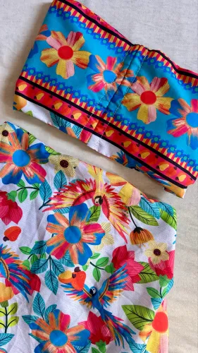 Conjunto Tropical - Estampado Arara