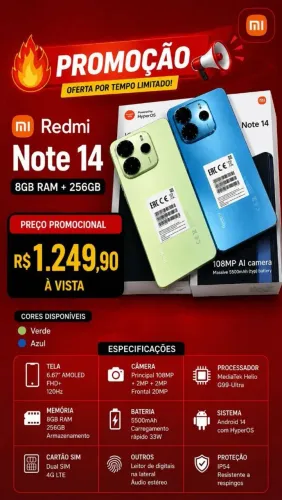 Celular Redmi preço baixo