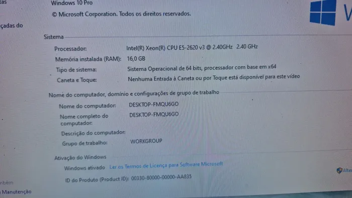 Kit x99, processador, placa mãe e memória ram