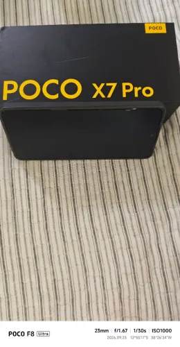 Poco x7 pro. tem um ano comprado . De uso 8 mês. Troquei de aparelho então quero vender