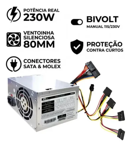 Fonte 230w ATX