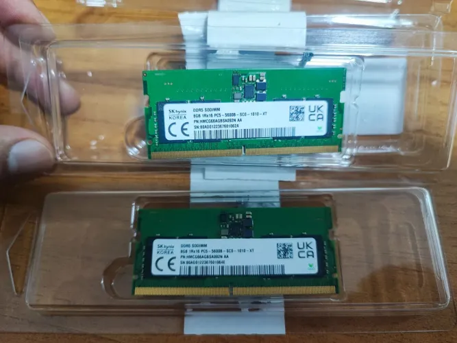 Memória de notebook DDR5 16 GB 2 x 8GB 5600 dual channel