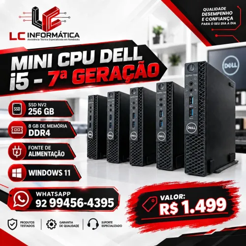 Mini CPU DELL i5 7 geração