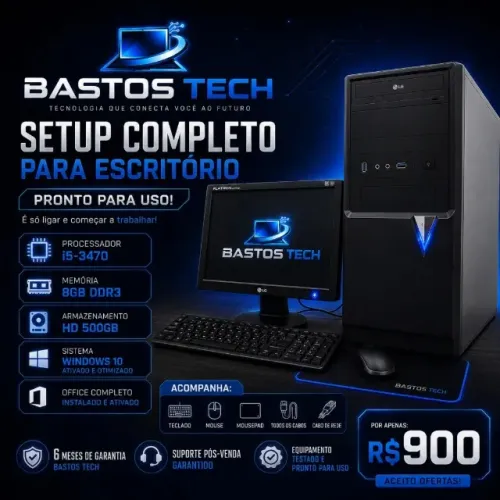 PC COMPLETO PARA ESCRITÓRIO 