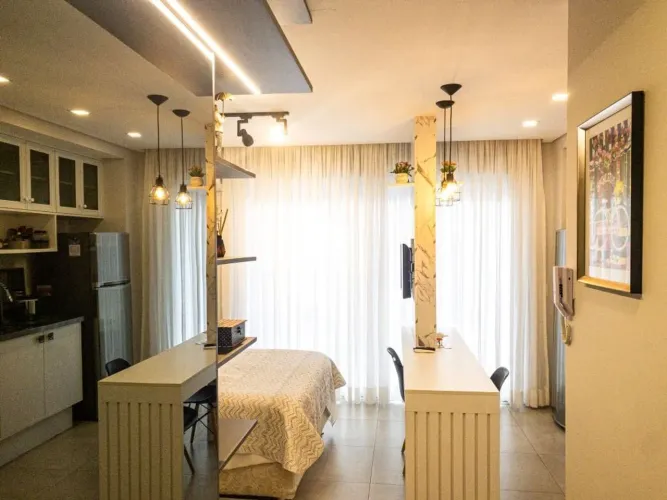 Loft mobiliado à venda no StudioResidencePlusII, Centro: 33m², 1 quarto, móveis planejados