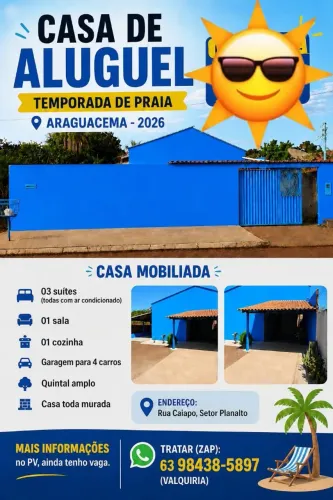 Temporada de praia em Araguacema To