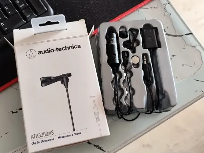 Microfone de Lapela Audio-Technica ATR3350xiS Completo