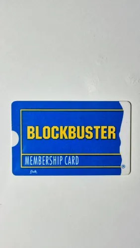 Cartão de Membro Locadora Blockbuter Original
