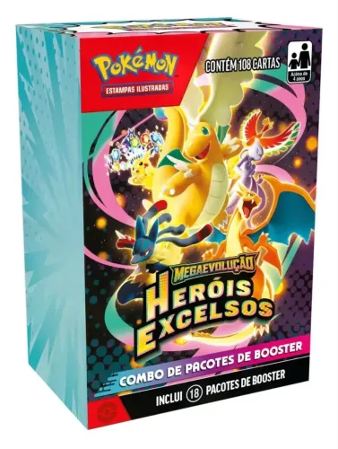COMBO DE PACOTES DE BOOSTER HEROIS MEGAEVOLUCÃN EXCELSOS