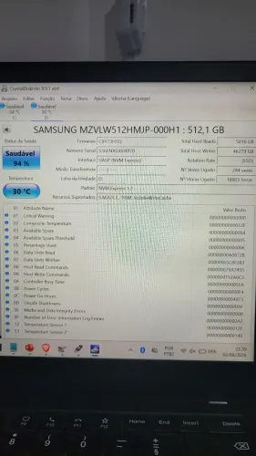 M2 Nvme Samsung 512gb