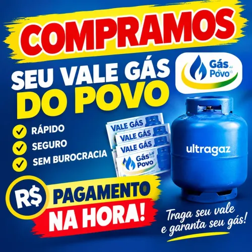 Tem vale gás do povo disponível
