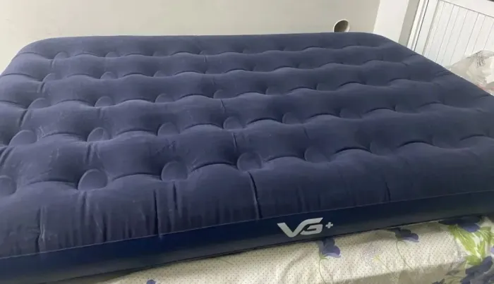 Colchão inflável casal + bomba de ar