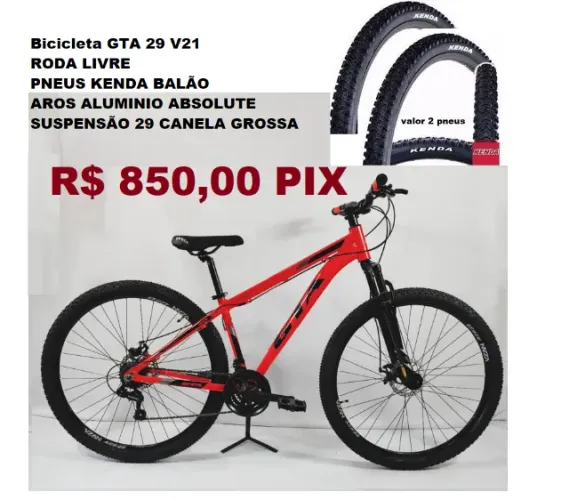Bicicleta 29 aluminio GTA