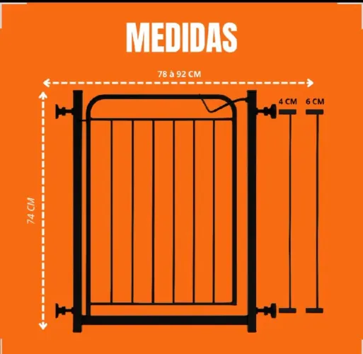 Portão pet (para cercar porta de casa)