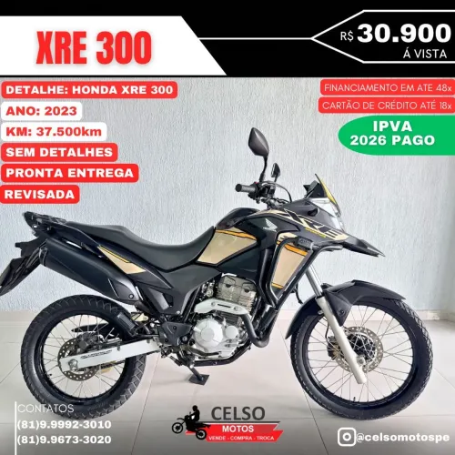 XRE 300 2023 Adventure c/37.000km! Extra! Financio ate 48x Cartao 18x aceito trocas