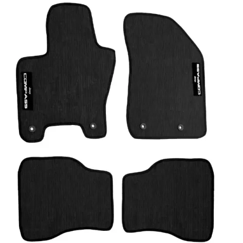 Jogo de Tapetes Automotivos em PVC para Jeep Compass (2017) - Marca FlashProduto NOVO