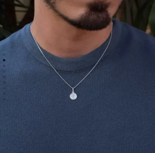 Colar masculino prata 925