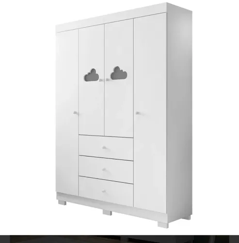 Guarda Roupa Infantil Branco