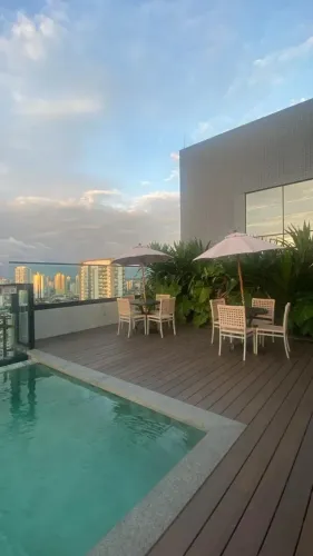 Vogue Batista campos Flat a venda com 46m² muito bem distribuído Layout integrado