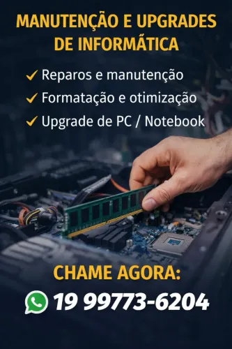 Computador Lento? Técnico em Amparo - Formatação e Limpeza