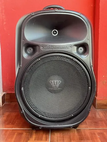 Caixa Ativa 15", 3 canais P10, 2 canais XLR, 1 canal P2, Bluetooth | Supertch - Oversound