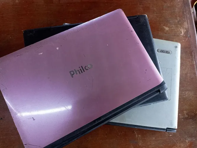 Lote de 3 notebooks (sucata) para retirada de peças Acer e Philco