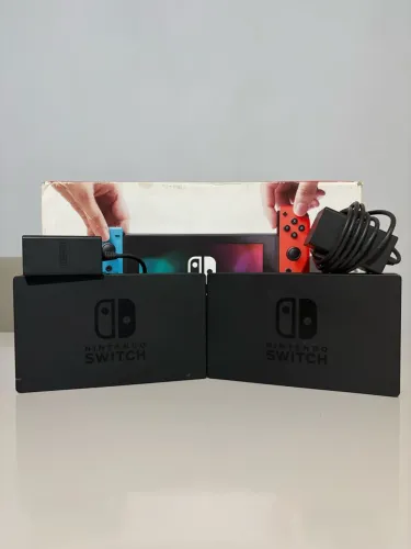 Dock + Carregador Nintendo Switch Original Aceito Cartão 