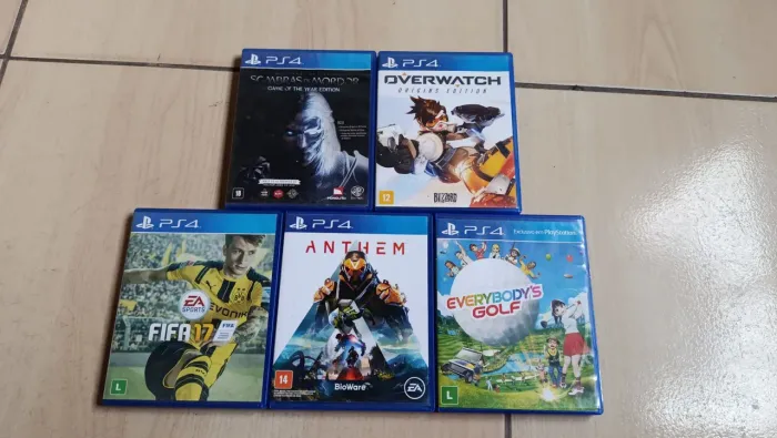 5 jogos de PS4 PS5